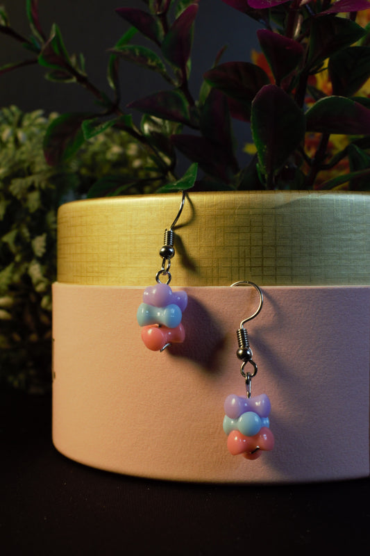 Cotton candy earings