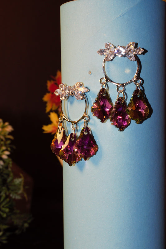 Double shaded earings