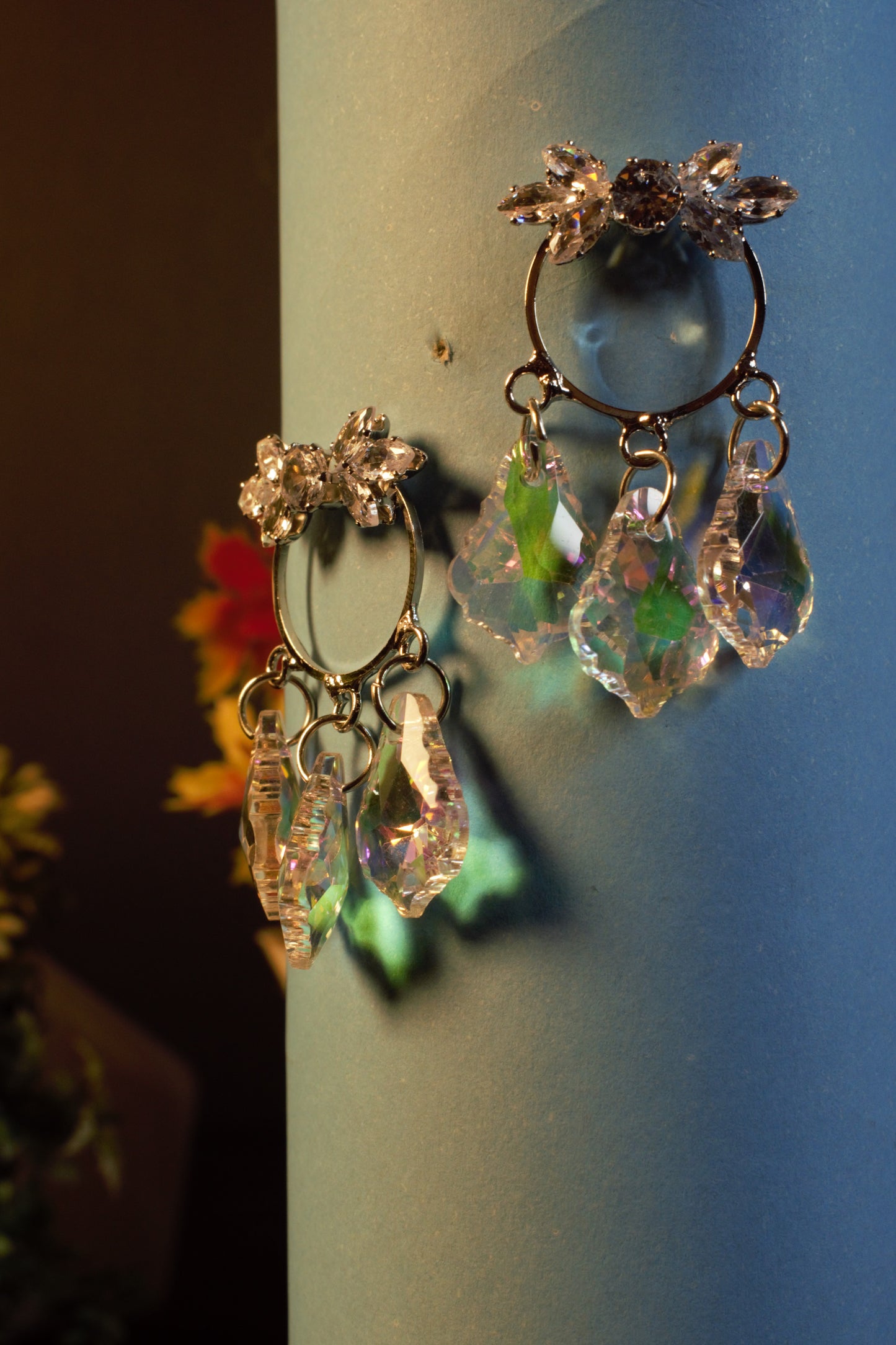 Double shaded earings