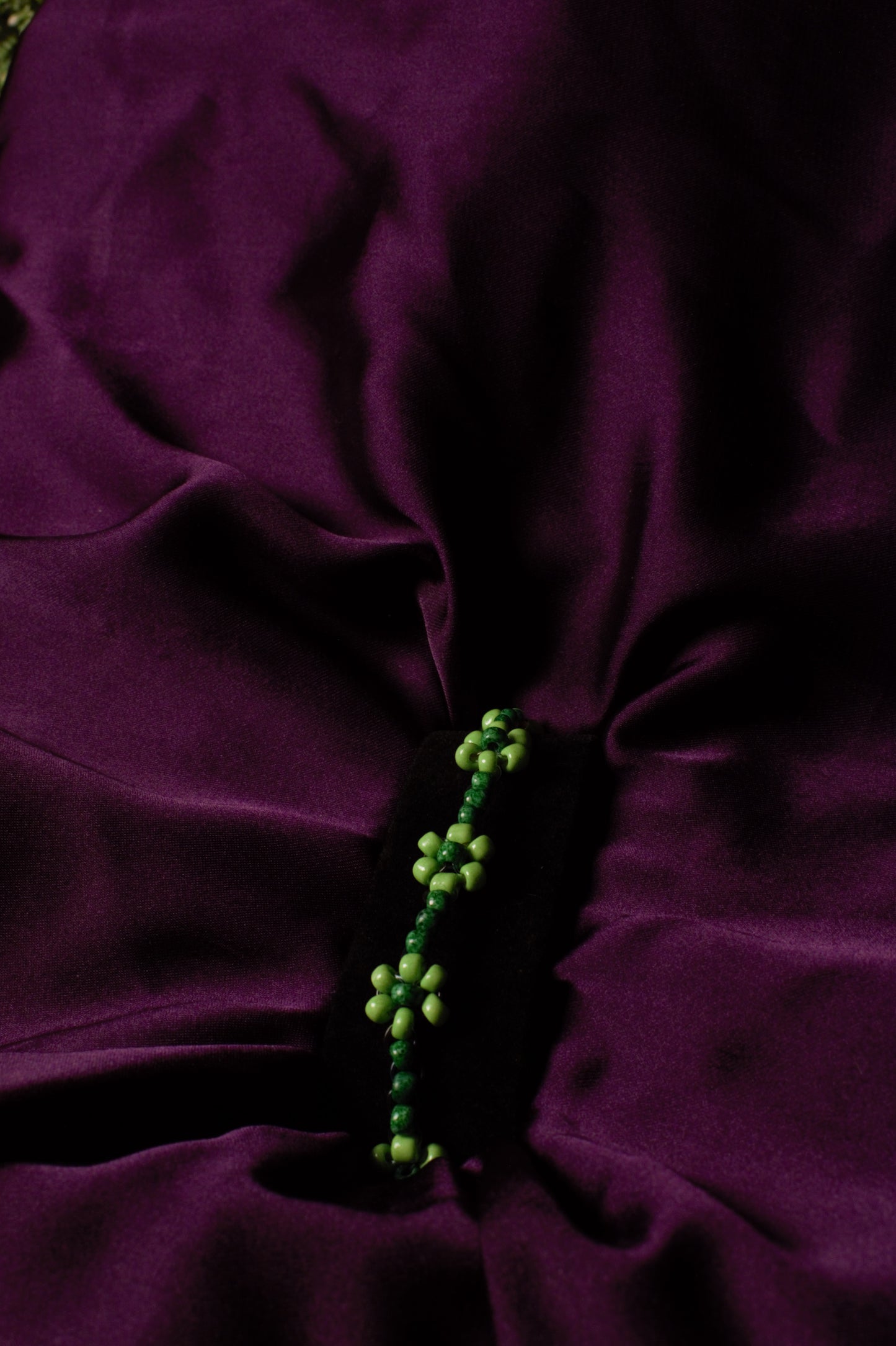 Floral beaded bracelet